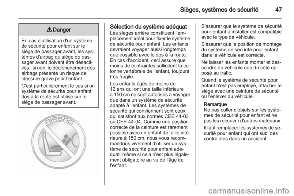 OPEL AMPERA 2012  Manuel dutilisation (in French) 