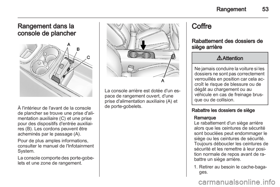 OPEL AMPERA 2012  Manuel dutilisation (in French) 