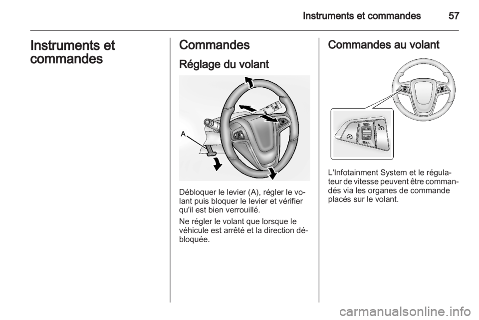 OPEL AMPERA 2012  Manuel dutilisation (in French) 