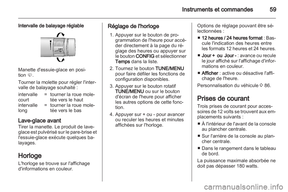 OPEL AMPERA 2012  Manuel dutilisation (in French) 