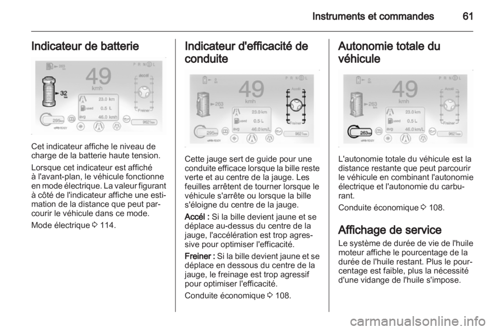 OPEL AMPERA 2012  Manuel dutilisation (in French) 