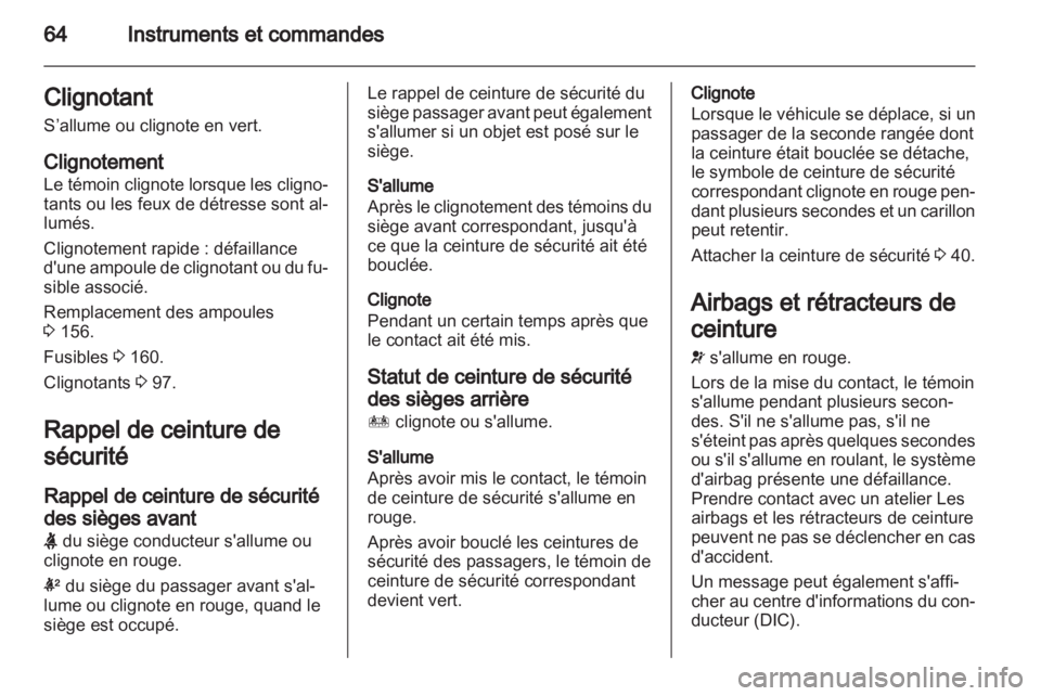 OPEL AMPERA 2012  Manuel dutilisation (in French) 