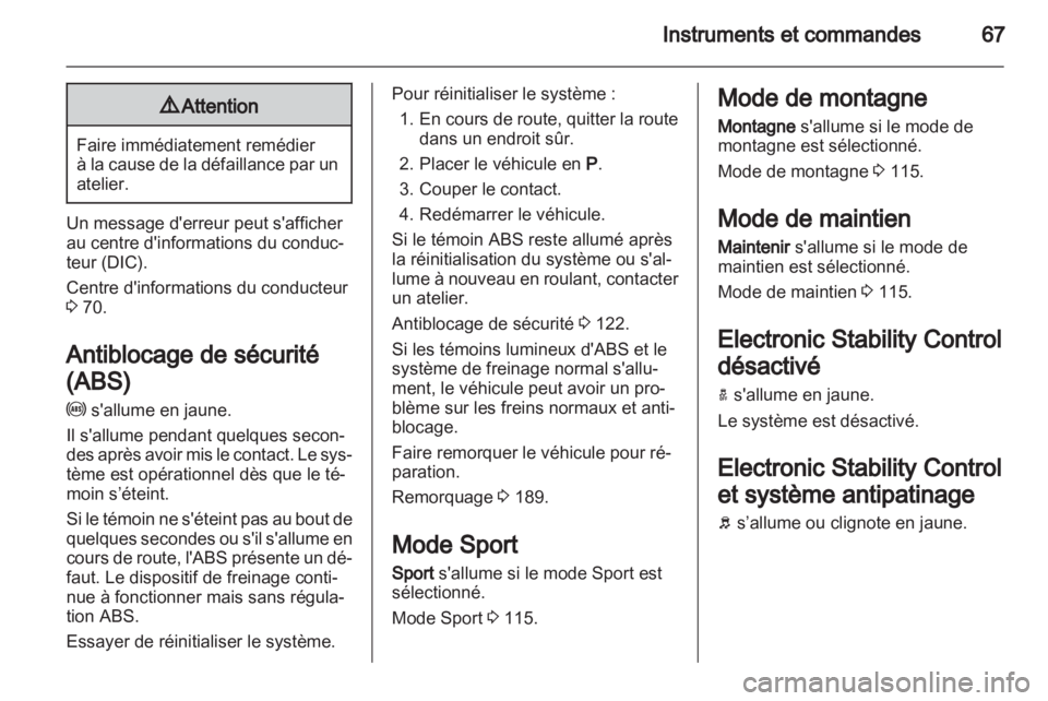 OPEL AMPERA 2012  Manuel dutilisation (in French) 