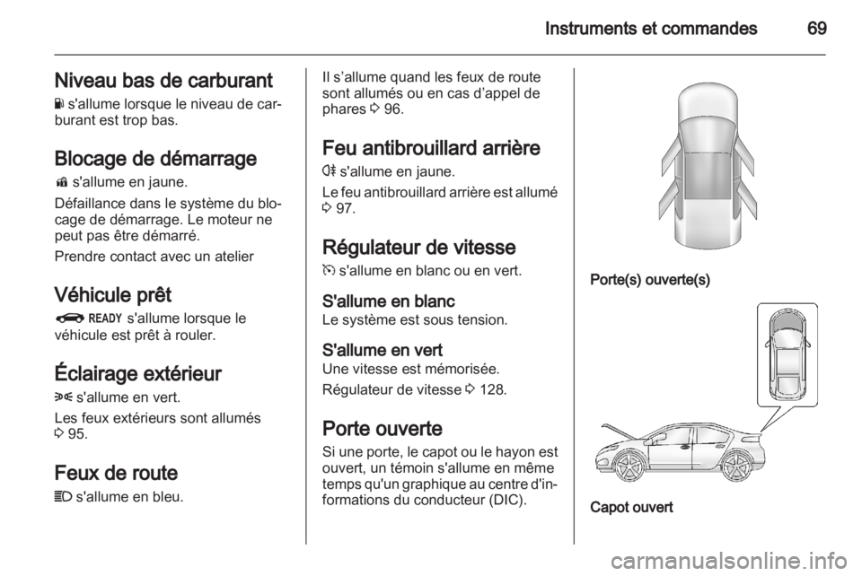 OPEL AMPERA 2012  Manuel dutilisation (in French) 