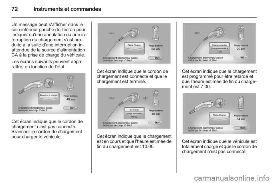 OPEL AMPERA 2012  Manuel dutilisation (in French) 