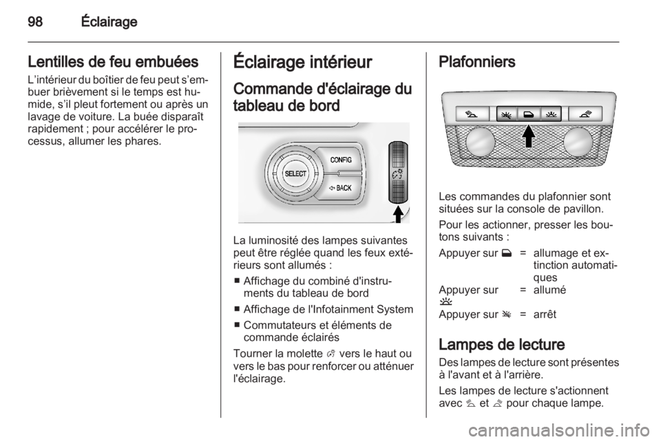 OPEL AMPERA 2012  Manuel dutilisation (in French) 