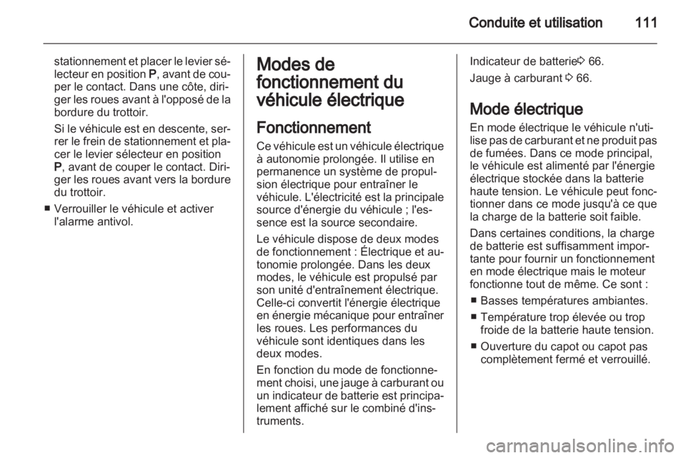 OPEL AMPERA 2012.5  Manuel dutilisation (in French) 