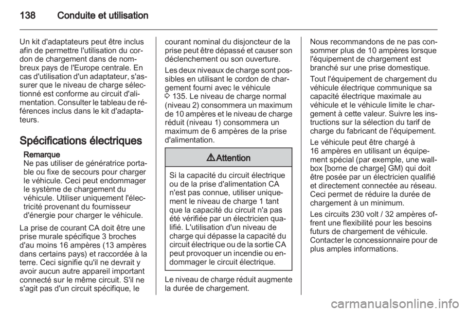 OPEL AMPERA 2012.5  Manuel dutilisation (in French) 