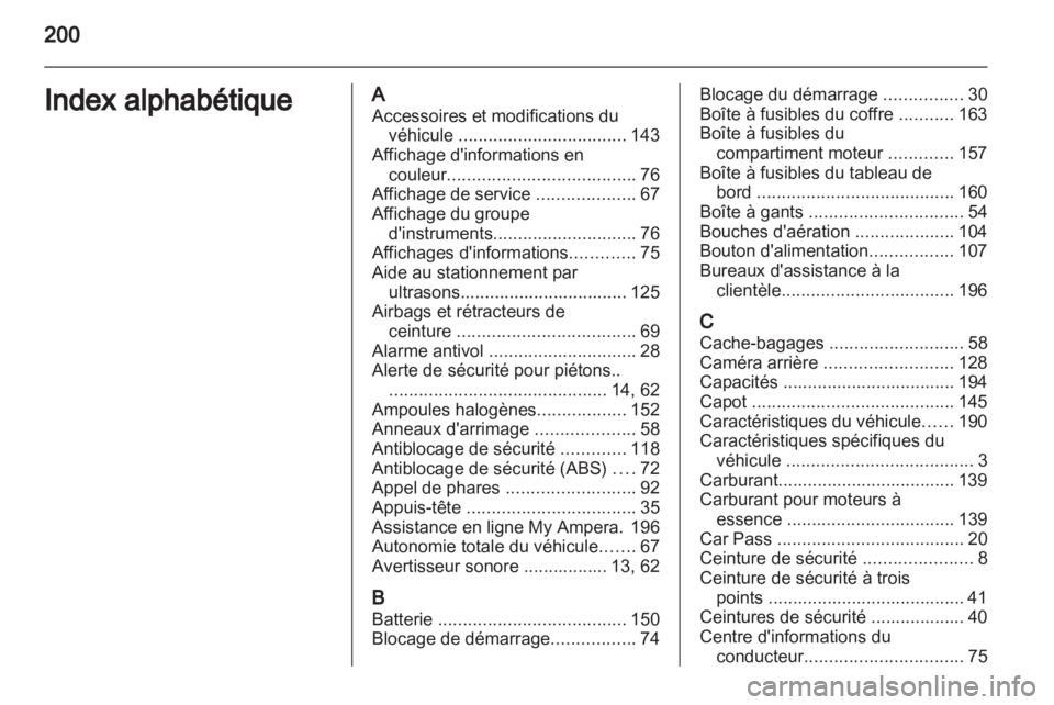 OPEL AMPERA 2012.5  Manuel dutilisation (in French) 
