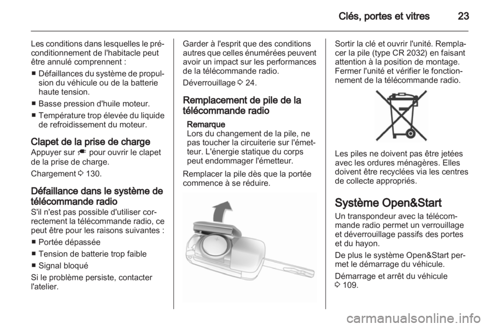 OPEL AMPERA 2012.5  Manuel dutilisation (in French) 