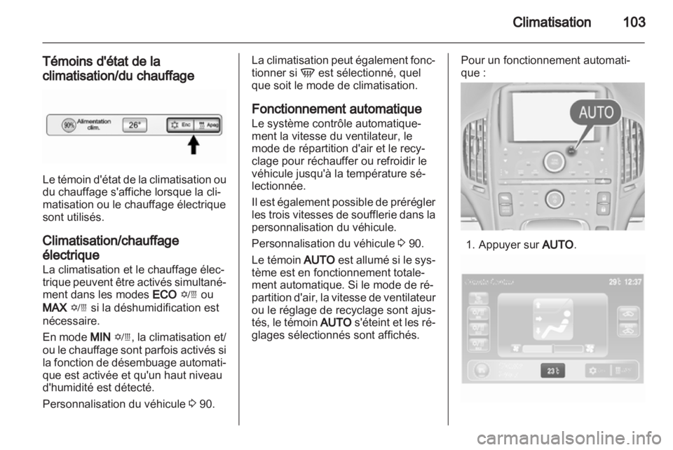 OPEL AMPERA 2013  Manuel dutilisation (in French) 