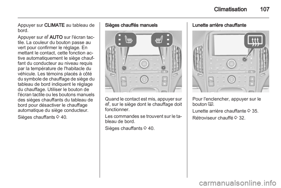 OPEL AMPERA 2013  Manuel dutilisation (in French) 