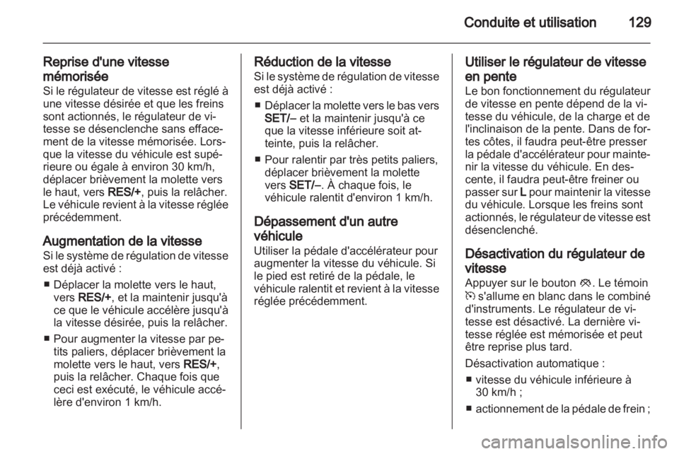 OPEL AMPERA 2013  Manuel dutilisation (in French) 