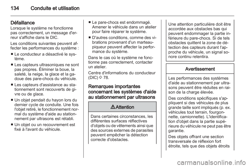 OPEL AMPERA 2013  Manuel dutilisation (in French) 