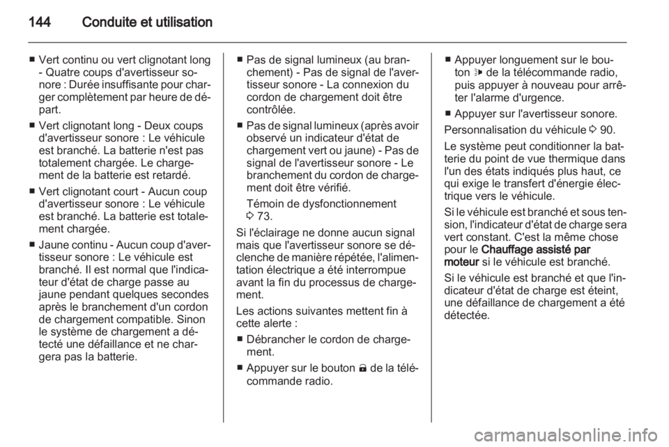 OPEL AMPERA 2013  Manuel dutilisation (in French) 