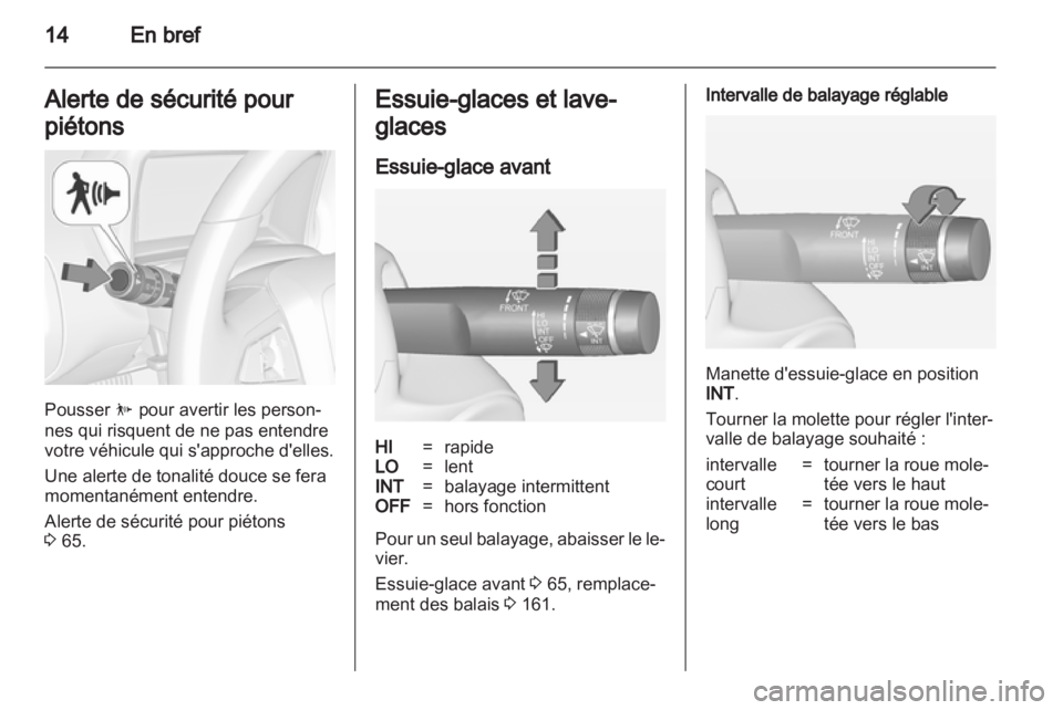 OPEL AMPERA 2013  Manuel dutilisation (in French) 