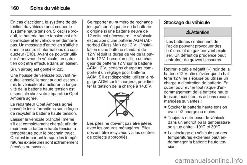 OPEL AMPERA 2013  Manuel dutilisation (in French) 