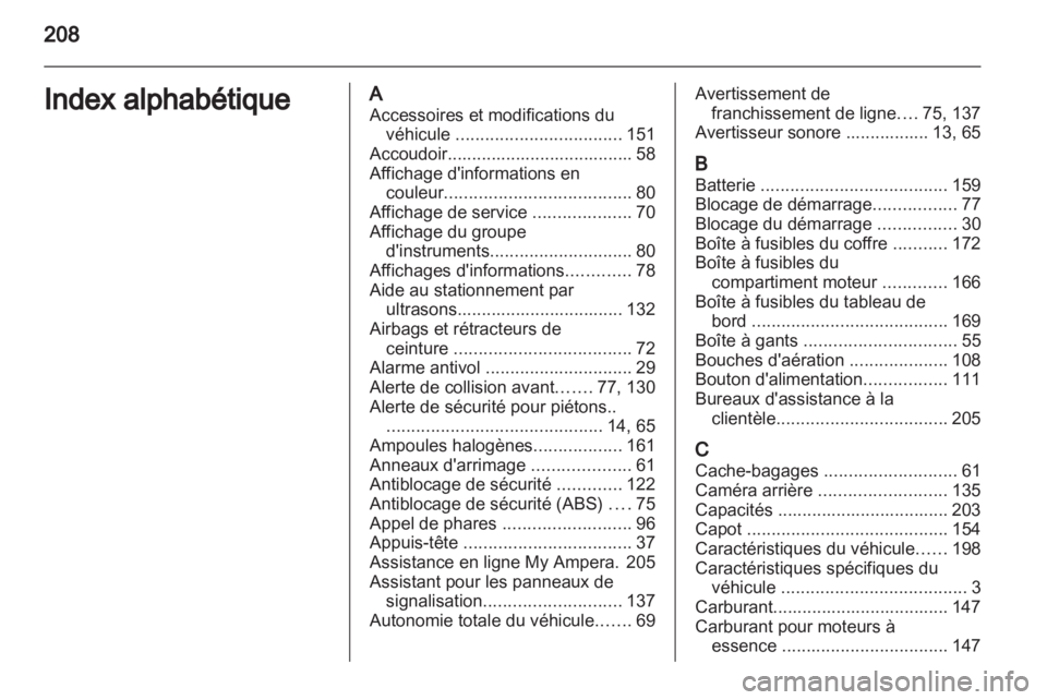 OPEL AMPERA 2013  Manuel dutilisation (in French) 