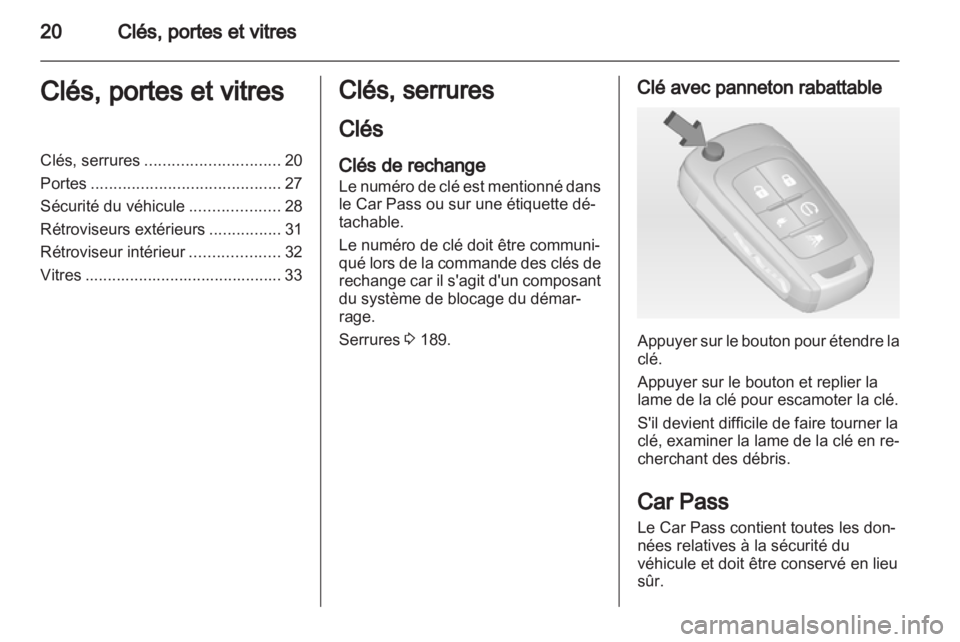 OPEL AMPERA 2013  Manuel dutilisation (in French) 