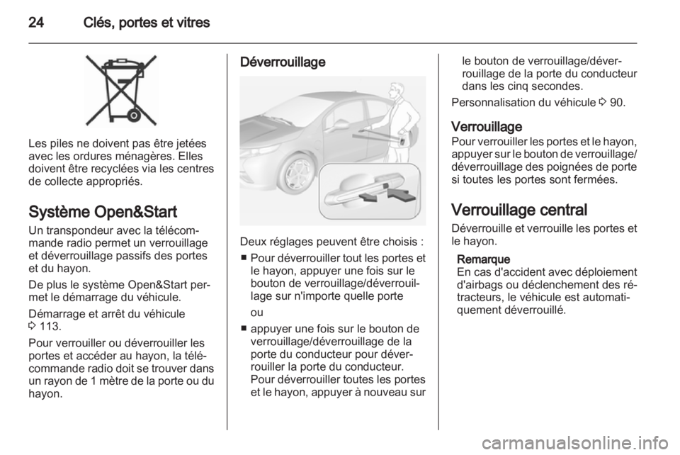 OPEL AMPERA 2013  Manuel dutilisation (in French) 