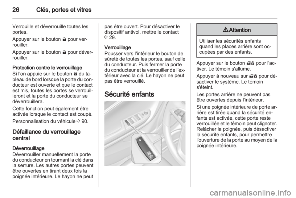 OPEL AMPERA 2013  Manuel dutilisation (in French) 