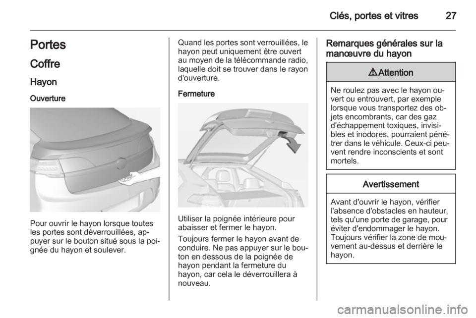 OPEL AMPERA 2013  Manuel dutilisation (in French) 