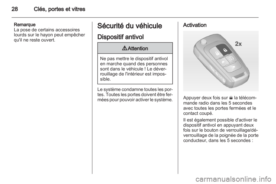 OPEL AMPERA 2013  Manuel dutilisation (in French) 
