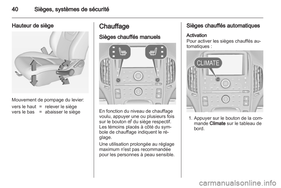 OPEL AMPERA 2013  Manuel dutilisation (in French) 
