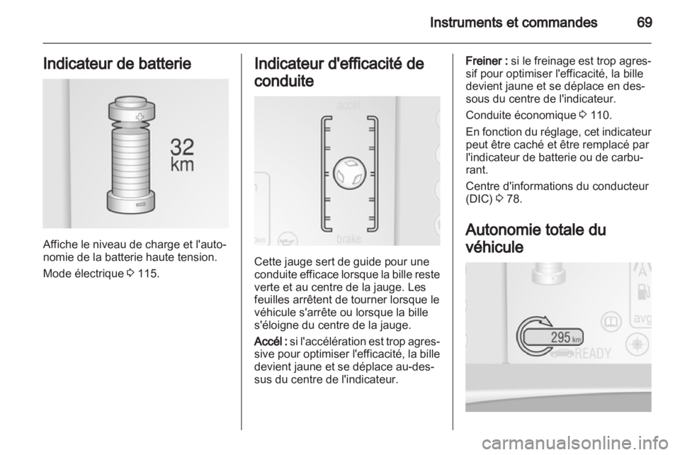 OPEL AMPERA 2013  Manuel dutilisation (in French) 
