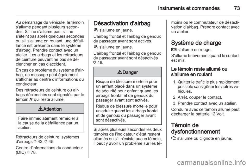 OPEL AMPERA 2013  Manuel dutilisation (in French) 