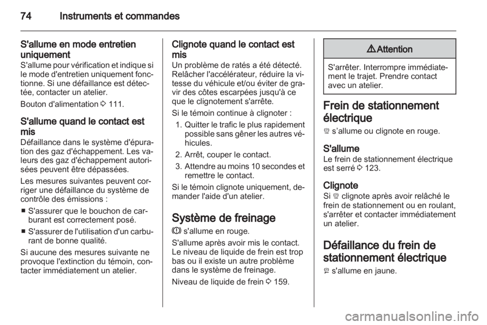 OPEL AMPERA 2013  Manuel dutilisation (in French) 