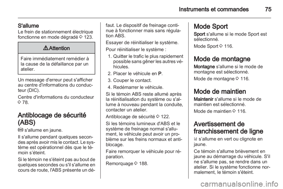 OPEL AMPERA 2013  Manuel dutilisation (in French) 