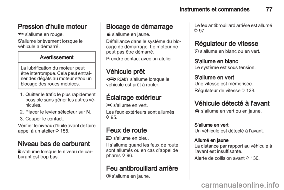 OPEL AMPERA 2013  Manuel dutilisation (in French) 
