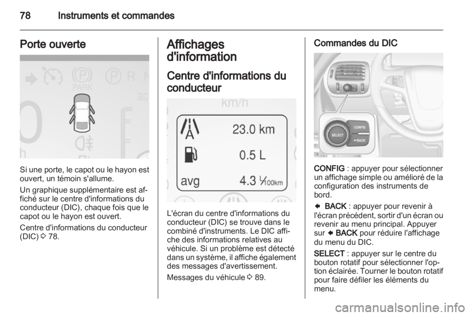 OPEL AMPERA 2013  Manuel dutilisation (in French) 