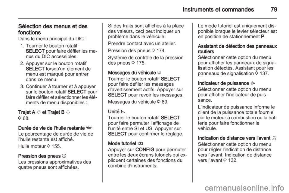 OPEL AMPERA 2013  Manuel dutilisation (in French) 