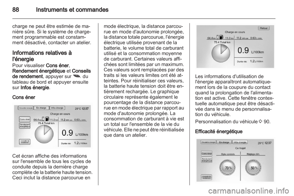 OPEL AMPERA 2013  Manuel dutilisation (in French) 