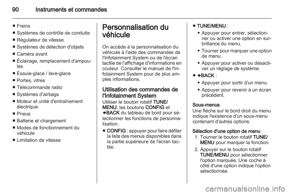 OPEL AMPERA 2013  Manuel dutilisation (in French) 