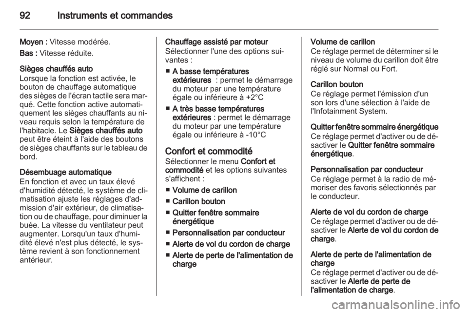 OPEL AMPERA 2013  Manuel dutilisation (in French) 