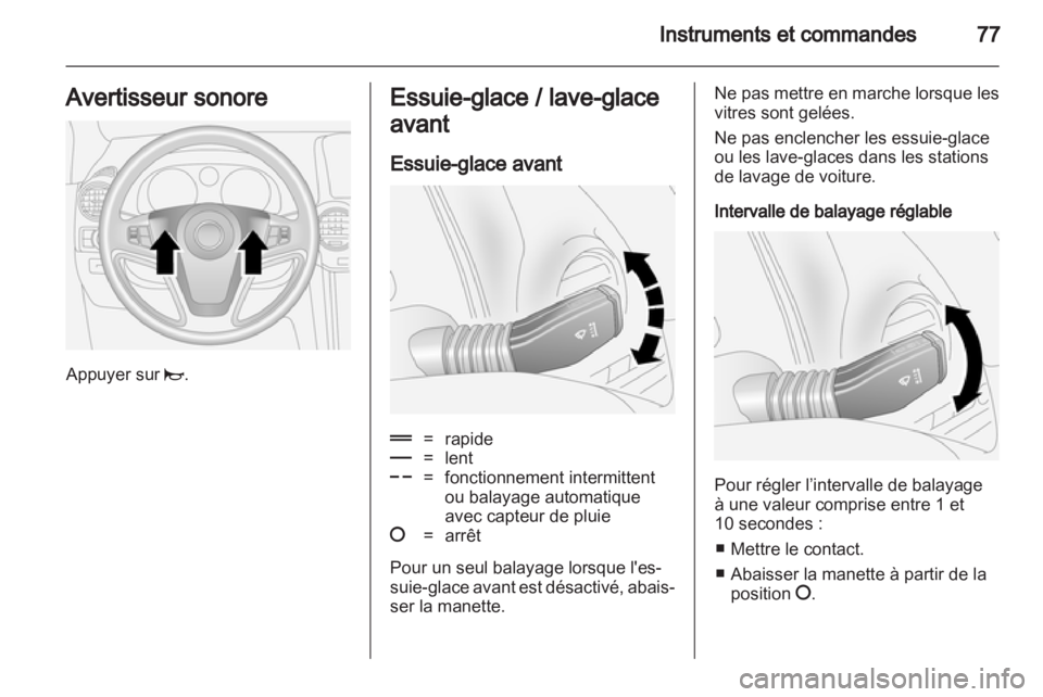 OPEL ANTARA 2011  Manuel dutilisation (in French) 
