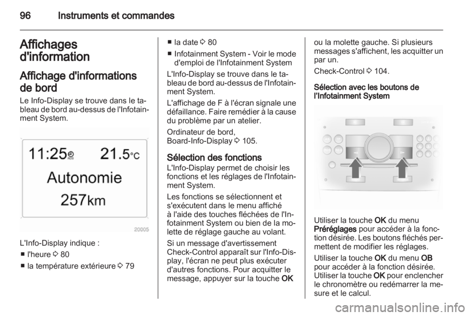 OPEL ANTARA 2011  Manuel dutilisation (in French) 
