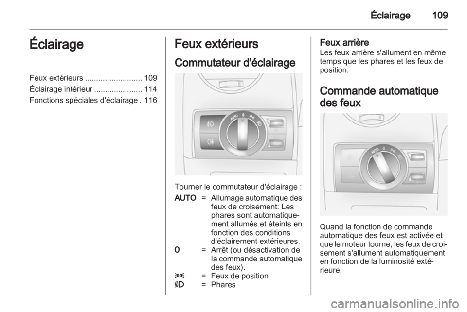 OPEL ANTARA 2012.5  Manuel dutilisation (in French) 