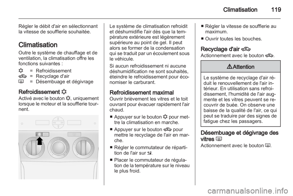 OPEL ANTARA 2012.5  Manuel dutilisation (in French) 