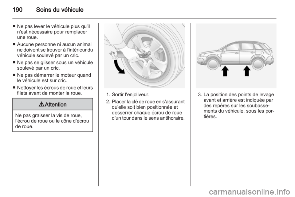OPEL ANTARA 2012.5  Manuel dutilisation (in French) 