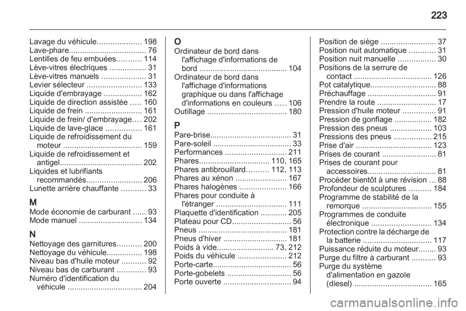 OPEL ANTARA 2012.5  Manuel dutilisation (in French) 