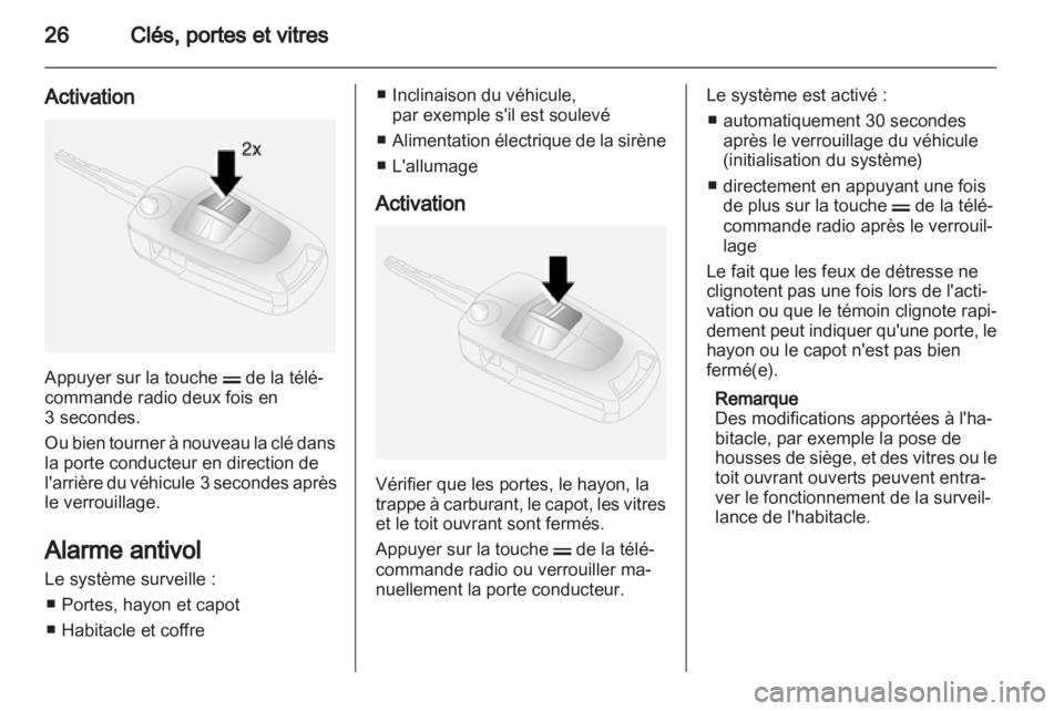 OPEL ANTARA 2012.5  Manuel dutilisation (in French) 