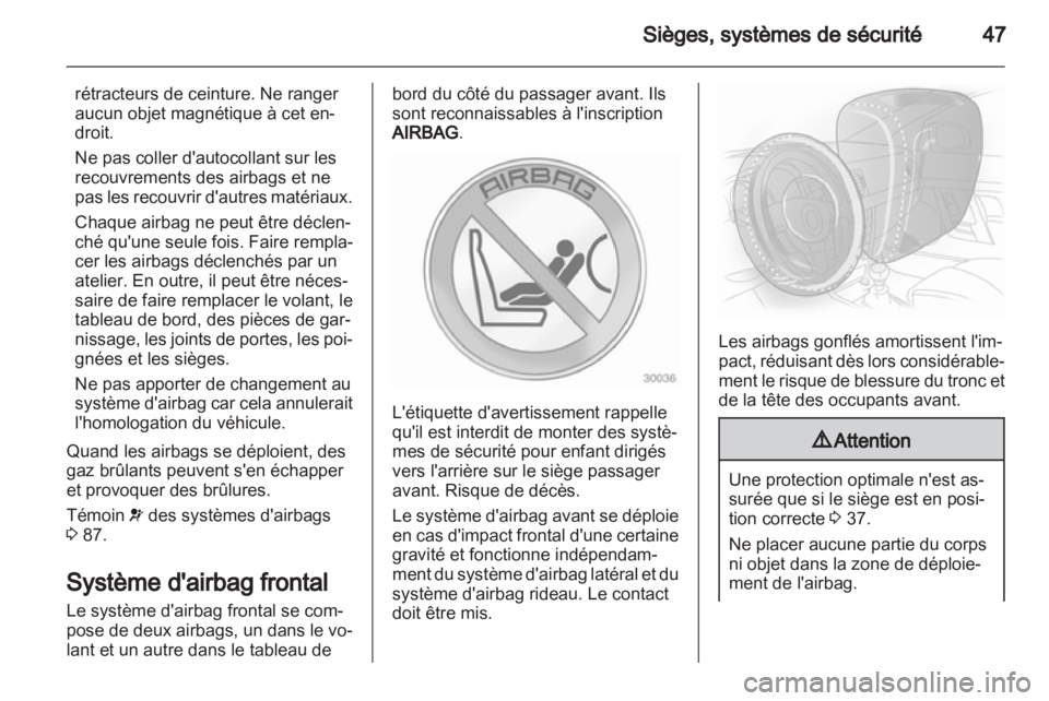 OPEL ANTARA 2012.5  Manuel dutilisation (in French) 