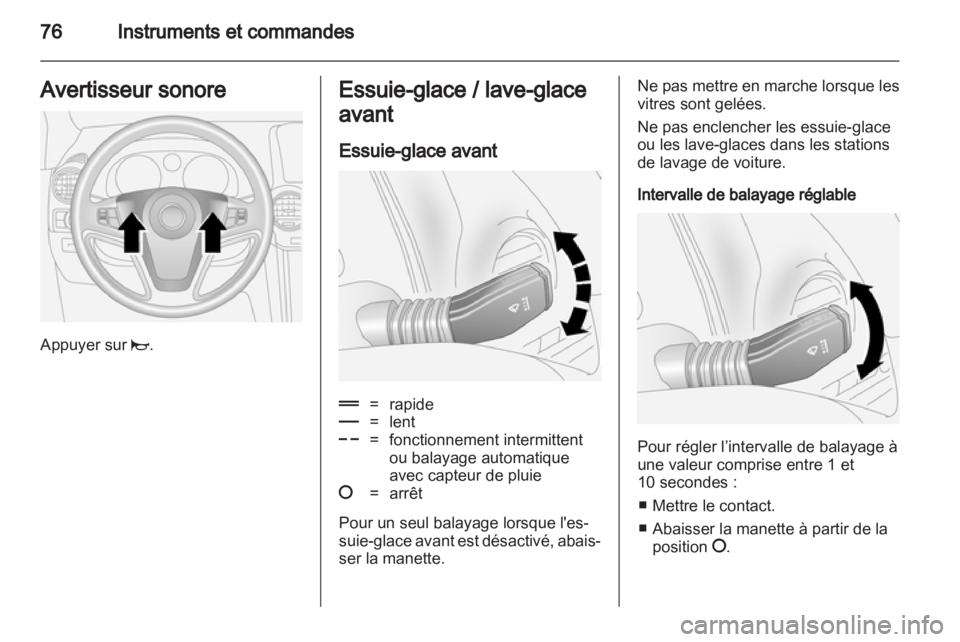 OPEL ANTARA 2012.5  Manuel dutilisation (in French) 