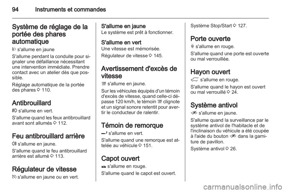 OPEL ANTARA 2012.5  Manuel dutilisation (in French) 