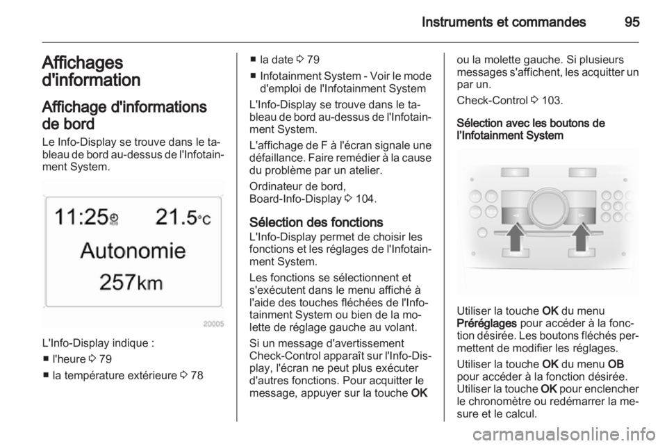 OPEL ANTARA 2012.5  Manuel dutilisation (in French) 