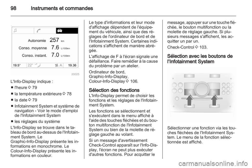 OPEL ANTARA 2012.5  Manuel dutilisation (in French) 
